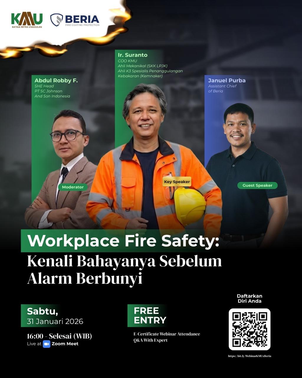 Webinar Workplace Fire Safety: Kenali Bahavanva Sebelum Alarm Berbunyi